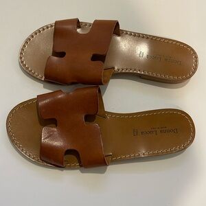 Donna Lucca Leather Brown Sandals